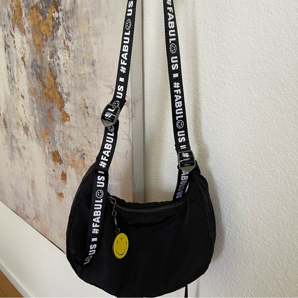 Zara X Smiley Happy Collection Black Crossbody Bag - Picture 4 of 11